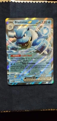 Blastoise ex - 009/165 151 Double Rare Pokemon - NM/MINT - Image 1 of 3