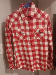 Ochenta Women Red Long Sleeve Button-Down Shirt XS - Picture 1 of 6