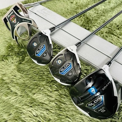 TaylorMade SLDR S 12-Piece Set Men's Golf Right 1W.3W.5W.5-9.P.52°58°.Pt FLEX S - Image 1 of 4
