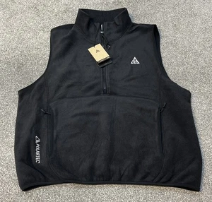 Nike ACG 1/2 Zip Up Wolf Tree Vest Sleeveless - Black - HJ2468 010 - Small (S) - Picture 1 of 10