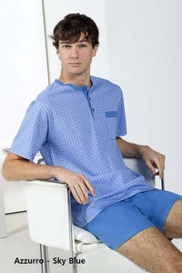 Pigiama uomo a manica corta in jersey di cotone StellaDueG U9199 - Picture 1 of 1