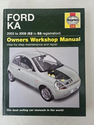 Ford KA Haynes Manual 2003 to 2008 (52 to 58 reg) 1.3ltr Duratec Petrol Engine - Image 1 of 4