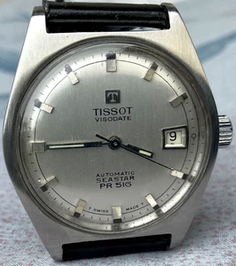 Tissot Visodate Seastar PR516 automático años 70 para hombre 34 mm Swiss Fresh Service - Imagen 1 de 12