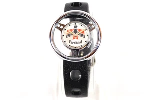 Orologio svizzero Firebird anni 60 volante cromato Pontiac Firebird orologio da polso - Foto 1 di 15
