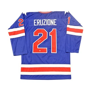 Mike Eruzione New York Rangers Autogramm signed Pro-Style Trikot (Leaf Auth) - Bild 1 von 7