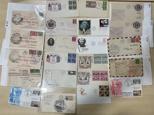 USA Erstflug Luftpost. 20er - 60er Jahre. 19 insgesamt. Vintage. H131 - Bild 1 von 18