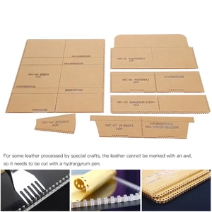 Acrylic Wallet Pattern Stencil Set Handcrafted Acrylic Mold Template Craft Tool - Picture 1 of 12