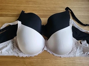 2er Pack mey Schalen-BH Größe 85 D schwarz und nude/hautfarben - Bild 1 von 3
