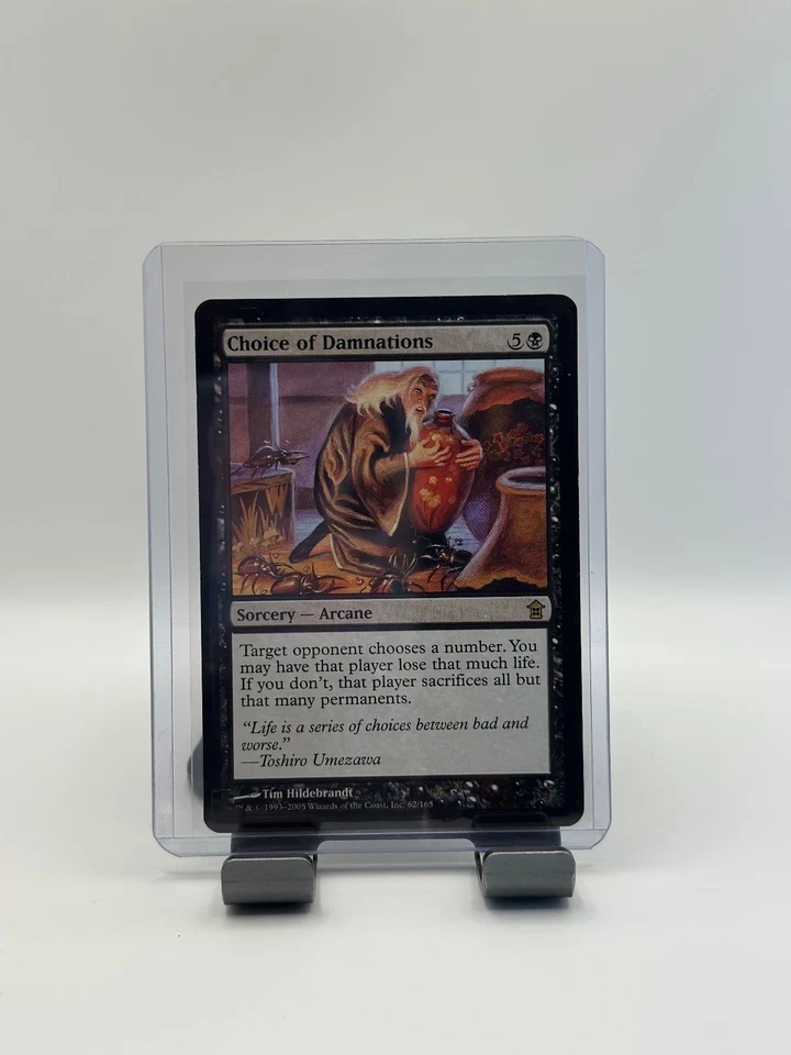 MTG, Choice of Damnations 62 NM Saviors of Kamigawa Regular - Image 1 of 1