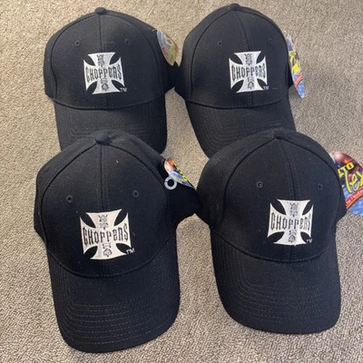 Sombrero ajustado vintage West Coast Choppers Jesse James nuevo con etiquetas negro Foto 1 de 4