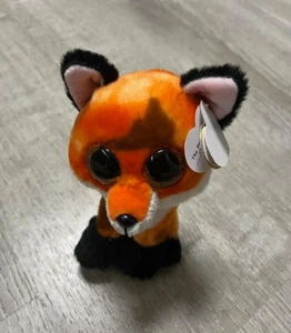 TY Beanie Boos MEADOW der Fuchs Glitzeraugen Größe 6 Zoll Plüsch - Bild 1 von 2