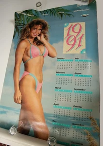 1991 Weatherhead Pinup Poster Calendar (PSTR-Y4/JSF6)Morris Auto Supply Stockton - Picture 1 of 12