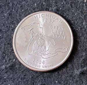 2004 P Michigan Quarter Circulated Free Shipping - Picture 1 of 2