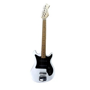 Harmony H804 Electric Guitar White with Maple Fingerboard - Picture 1 of 5