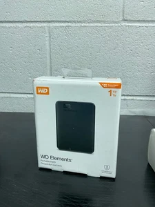 Western Digital Elements - USB Portable HDD 1TB Storage [Windows or Mac] -Sealed - Picture 1 of 2