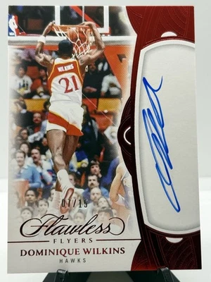 Autógrafos Panini Flawless Flyers Dominique Wilkins Rubí Auto Hawks 2024-25/15 Foto 1 de 2