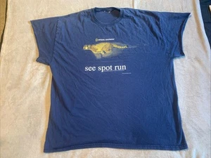 Camisa De Colección National Geographic 2001 Cheetah “See Spot Run” Azul Marino Para Hombres 2XL - Imagen 1 de 10
