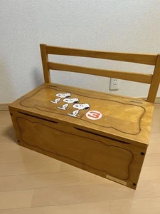 Snoopy vintage? Showa children's chair toy box - Picture 1 of 11