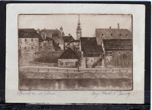 AK - Orig. Radierung " Bruck an der Mur " Steiermark. - Bild 1 von 2