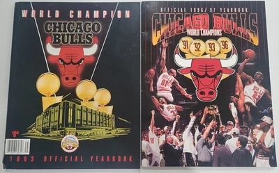 Lote de 2 Anuarios Oficiales Campeones del Mundo 1993 y 1996/97 Chicago Bulls NBA 1997 Foto 1 de 4