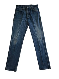 Vintage Wrangler Mens High Rise Medium Wash Cowboy Bootcut Jeans Size 33x36 Blue - Picture 1 of 7