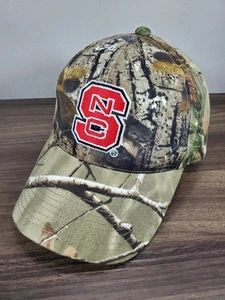 Gorra de béisbol NC State Wolfpack NCAA camuflada marca firmas caza Carolina - Imagen 1 de 11