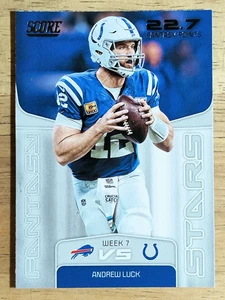 2019 Score Fantasy Stars #9 Andrew Luck - Bild 1 von 2