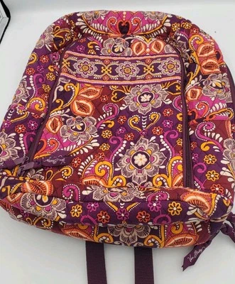 Vera Bradley Piccadilly Mochila para Laptop Bolso para Libros Rosa Granate Bolso de Hombro de Viaje Foto 1 de 4
