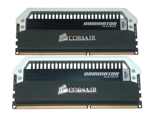 Kit x2 Corsair Dominator Platinum CMD16GX3M4A1866C9 8GB(2x4GB) DDR3-1866 RAM - Picture 1 of 4