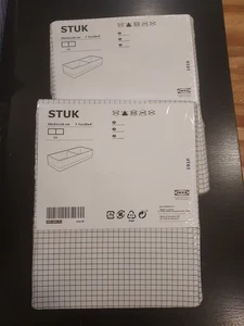 IKEA Stuk Storage Organizer 7 3/4" x 20" x 4” White & Grey New - Lot of 2 - Picture 1 of 6