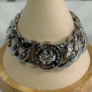 Marc Jacobs Katie Chunky Silvertone Turnlock Bracelet - Bild 1 von 3