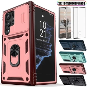For Samsung S25 Ultra S25+ S25 Edge Rugged Case Kickstand Cover / Tempered Glass - Picture 1 of 46