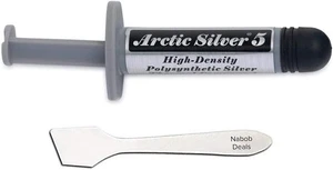 Arctic Silver 5 Thermal Cooling Compound Paste 3.5g AS5 3.5G w/Tool  - Picture 1 of 9
