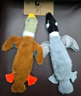 Pally Paws 14" Set Of 2 Mallard Ducks , Brown / Grey, Z2012, New - Image 1 of 4