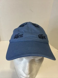 Lacoste Baseball Cap Herren Multi bestickt Kroko Baumwolle blau Mütze OS Strapback - Bild 1 von 14