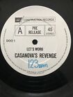 Casanova's Revenge - Let's Work 3 Track 12'' Vinyl PROMO DOO 1 (1989) EX HOUSE