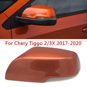 Orange Left Rearview Door Mirror Shell Cover Cap For Chery Tiggo 2/3X 2017-2020 - Picture 1 of 4