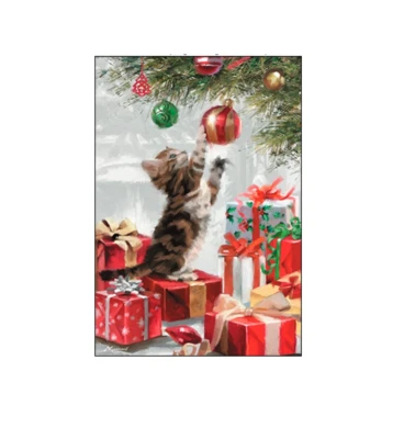 LEANIN’ TREE Kitten Christmas Cards (Boxed Pack of 10) Cats Holiday Pets Animals