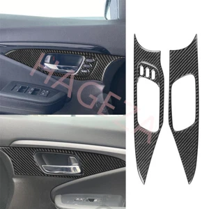 3×Carbon Fiber Front Door Handle Panel Cover For Honda Ridgeline Passport /Pilot - Bild 1 von 17
