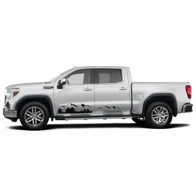Door mountains graphics stickers decal compatible with GMC Sierra Foto 1 de 3