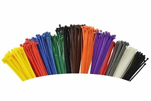 Kabelbinder bunt Set 4 Farben 200 Stück 4,8mm x 200mm Befestigungstechnik