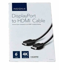 Insignia NSPD06502 6ft Display Port to HDMI Cable - Black - Picture 1 of 1