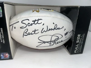 Joe Theisman autographed Wilson Official NFL Football. Played (1974 - 1985). - Picture 1 of 9