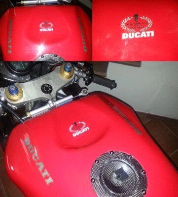 1 adesivo DUCATI 748 916 996 998 r s Tamburini campione sbk su base trasparente