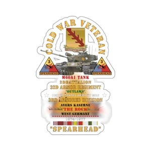 Kiss-Cut Stickers - 2nd Bn 32nd AR, 3rd Armored Division Outlaws - Ayers K - Picture 1 of 1