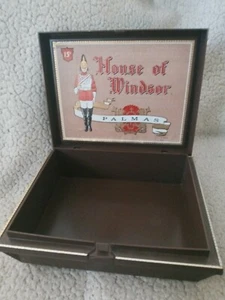 Vintage House of Windsor Palmas Brown Plastic Cigar Box - Picture 1 of 4