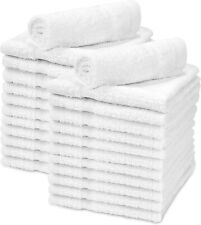 Wash Cloth Towel Bulk Cotton 24 Pack Bath Kitchen Hotels Spa Gym Extra Absorbent