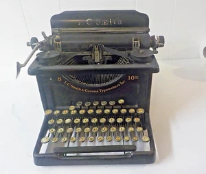L C Smith & Corona Schreibmaschine 30er Jahre Handschreibmaschine 8 - 10 funktionstüchtig - Bild 1 von 8