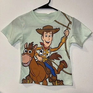 Disney Toy Story Boys Graphic T-Sleeve Woody Cowboy & Bullseye Shirt - Picture 1 of 5