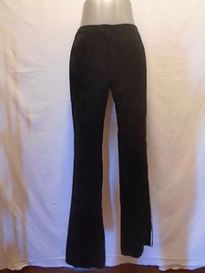 Willi Smith Collection Womans Black Leather Pants Size 4 - Picture 1 of 7